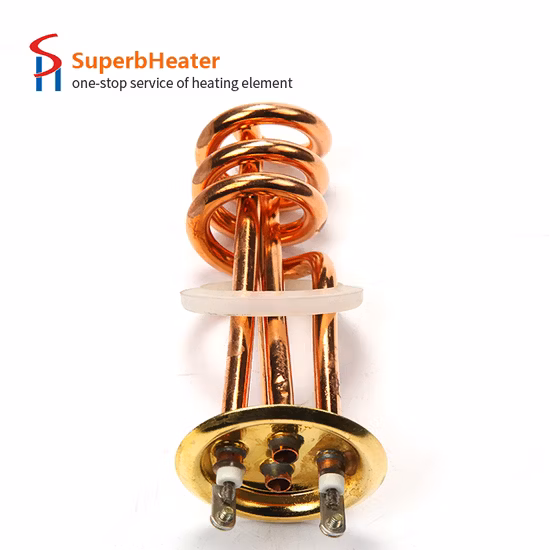 Aquecedor de imersão de elemento de aquecimento de água 220 V 3000 W Flange latão cobre